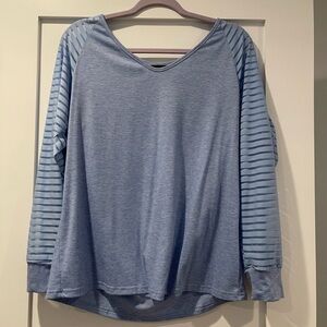 Blue Striped Women's Top